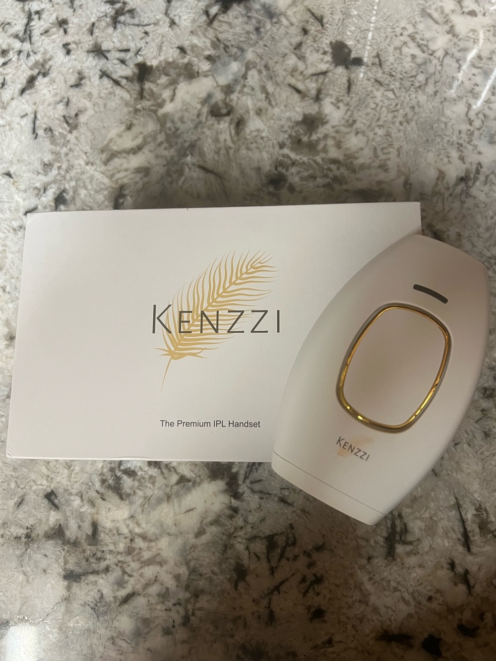 Kenzzi White & Gold IPL Hair Removal Handset